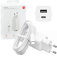 Швидкісний зарядний пристрій 65W GaN Xiaomi Mi 1xUSB-A+1xType-C White (BHR5515GL)