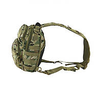 Рюкзак тактический однолямочный KOMBAT UK Mini Molle Recon Shoulder Bag 10л Мультикам