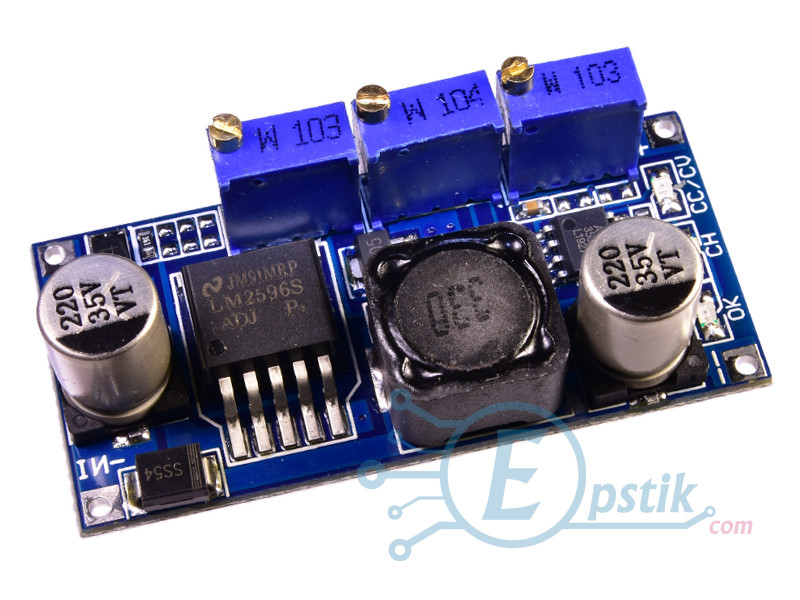 LM2596 DC-DC перетворювач понижуючий з регулюванням струму і напруги від 1.5 до 35В 3А, фото 1