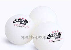 М'ячі для настільного тенісу (пінг-понгу) DHS 3*, 40+ mm, (6 шт).