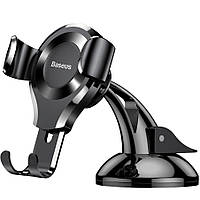 Автотримач для смартфона Baseus Car and Desk Holder Osculum Type Black (SUYL-XP01)