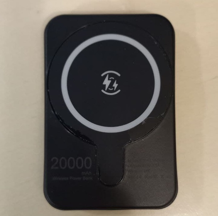 Уцінка! Мобільна зарядка POWERBANK WIRELESS CHARGER MAGNETIC, фото 1