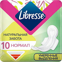 Гигиенические прокладки Libresse Natural Care Ultra Clip Normal 3 мм, 10 шт