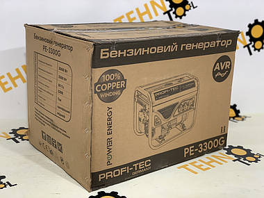 Генератор Бензиновий PROFI-TEC PE-3300G 3,3 кВт, фото 2