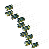 Конденсатор 470мкФ 25В 10шт, электролитический алюминиевый 105С