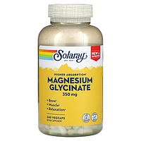 Solaray Глицинат магния для лучшего усвоения 350 мг 240 вегетарианских капсул