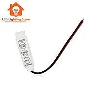 RGB контролер 6A mini, 12-24V, керування на корпусі, для світлодіодної RGB стрічки, 3 канали по 2А,