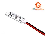 RGB контролер 6A mini, 12-24V, керування на корпусі, для світлодіодної RGB стрічки, 3 канали по 2А,, фото 3