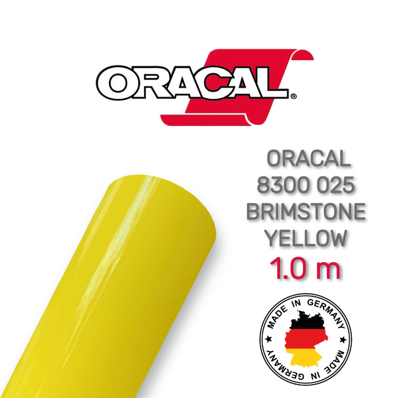 Плівка вітражна Oracal 8300 025 Brimstone Yellow 1.0 m