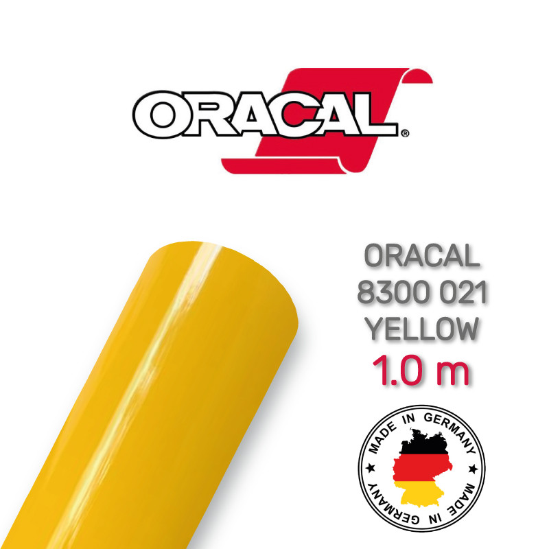 Плівка вітражна Oracal 8300 021 Yellow 1.0 m