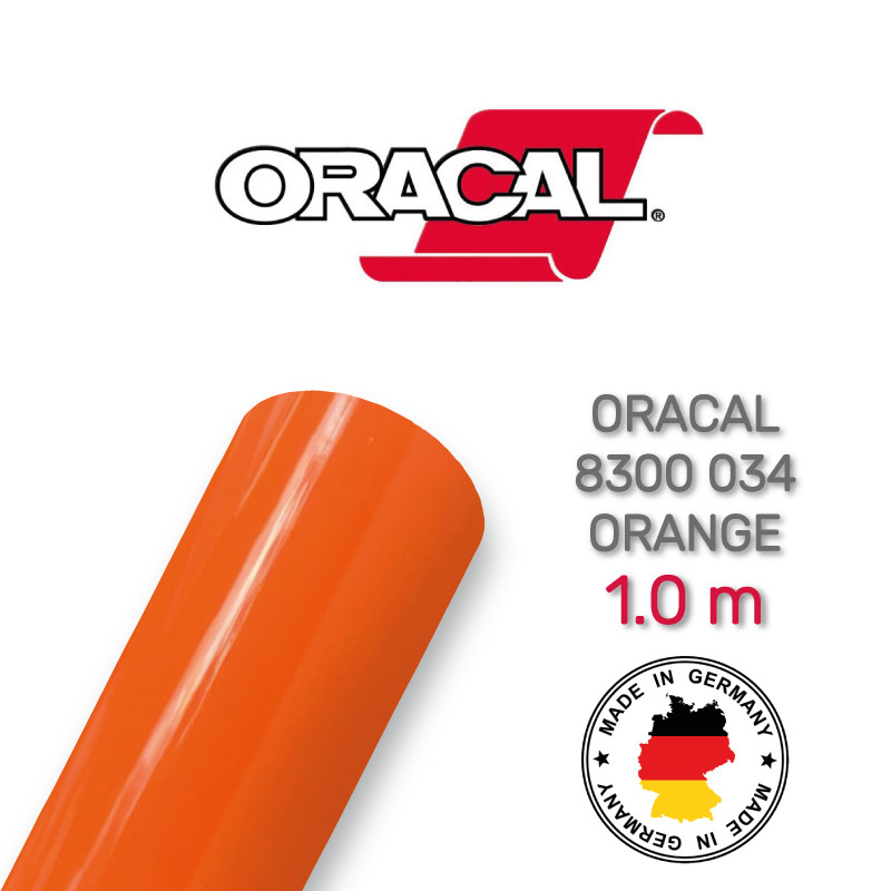 Плівка вітражна Oracal 8300 034 Orange 1.0 m