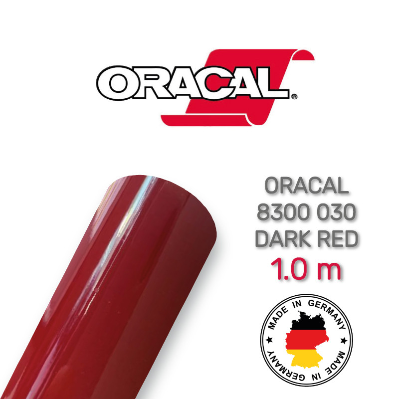 Плівка вітражна Oracal 8300 030 Dark Red 1.0 m