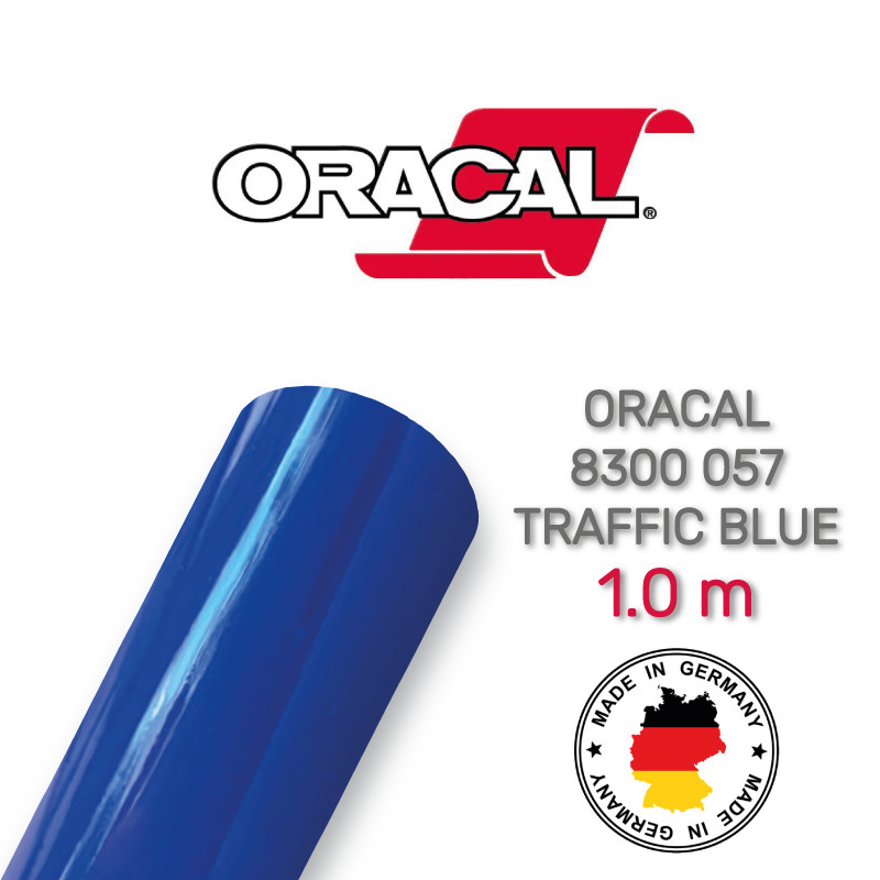 Плівка вітражна Oracal 8300 057 Traffic Blue 1.0 m