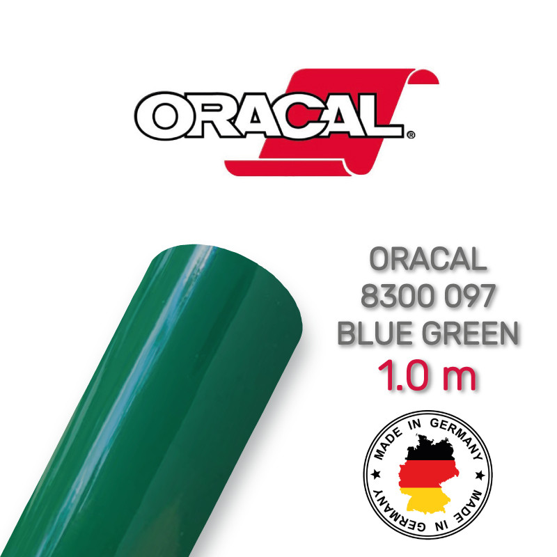 Плівка вітражна Oracal 8300 097 Blue Green 1.0 m