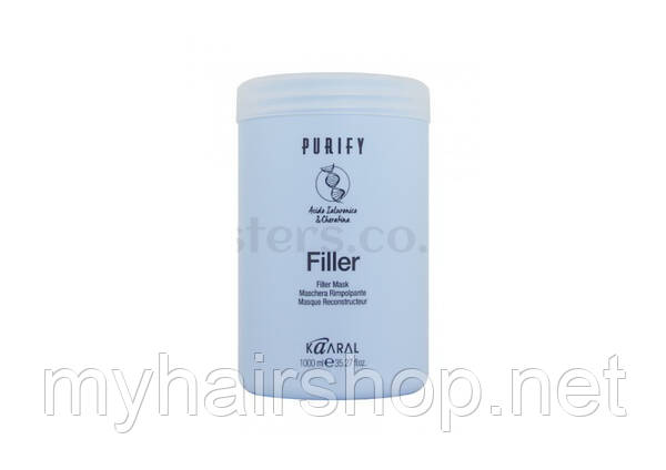 Маска-філер для волосся з кератином та гіалуроновою кислотою KAARAL Purify Filler Mask 1000 мл, фото 1