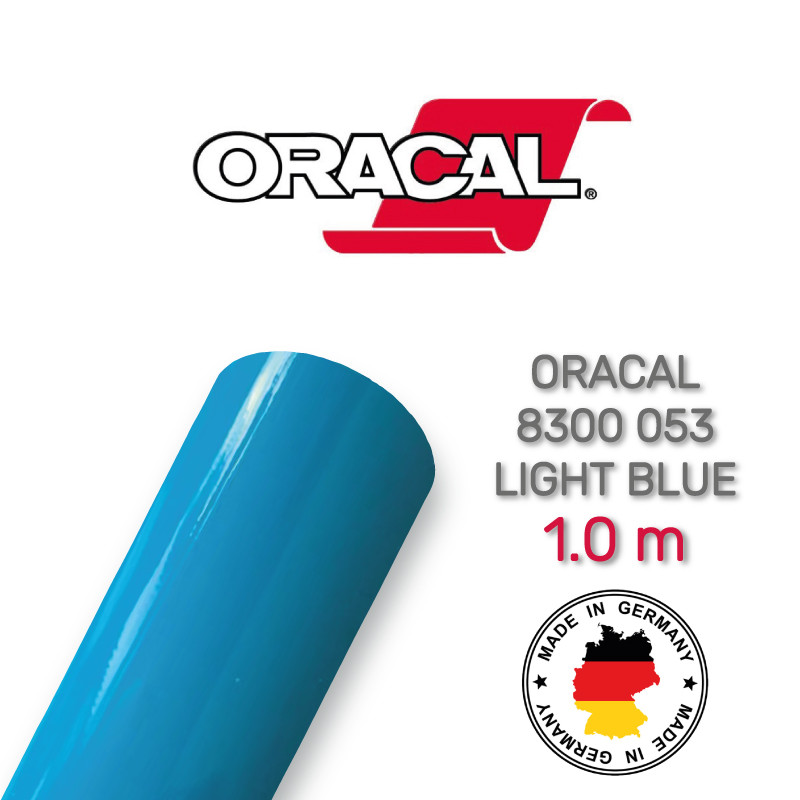 Плівка вітражна Oracal 8300 053 Light Blue 1.0 m