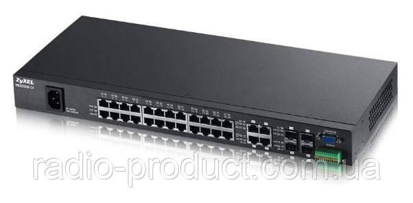 Комутатор ZYXEL MES3500-24 (MES3500-24-EU01V1F) (24xFE, 4xCombo GE/SFP, 16k MAC, L2) - фото 1 - id-p1664186697