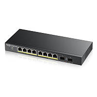 Коммутатор ZYXEL GS1900-10HP (GS1900-10HP-EU0101F) (8xGE PoE, 2хSFP, POE 77W, WebSmart)