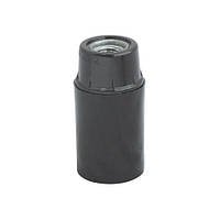 Патрон бакелітовий Е14 220 V чорний, HOROZ ELECTRIC