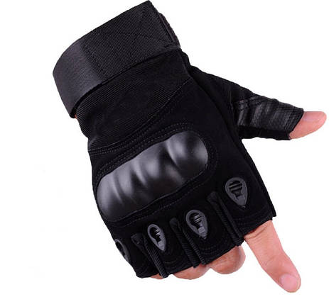 Перчатки тактичні безпорадні Oakley L, чорні, фото 2