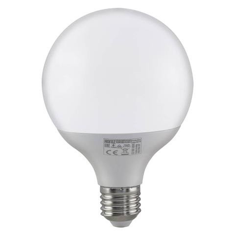 Лампочка світлодіодна Е27 16W 4200К (білий нейтральний). Horoz Electric "GLOBE", фото 1