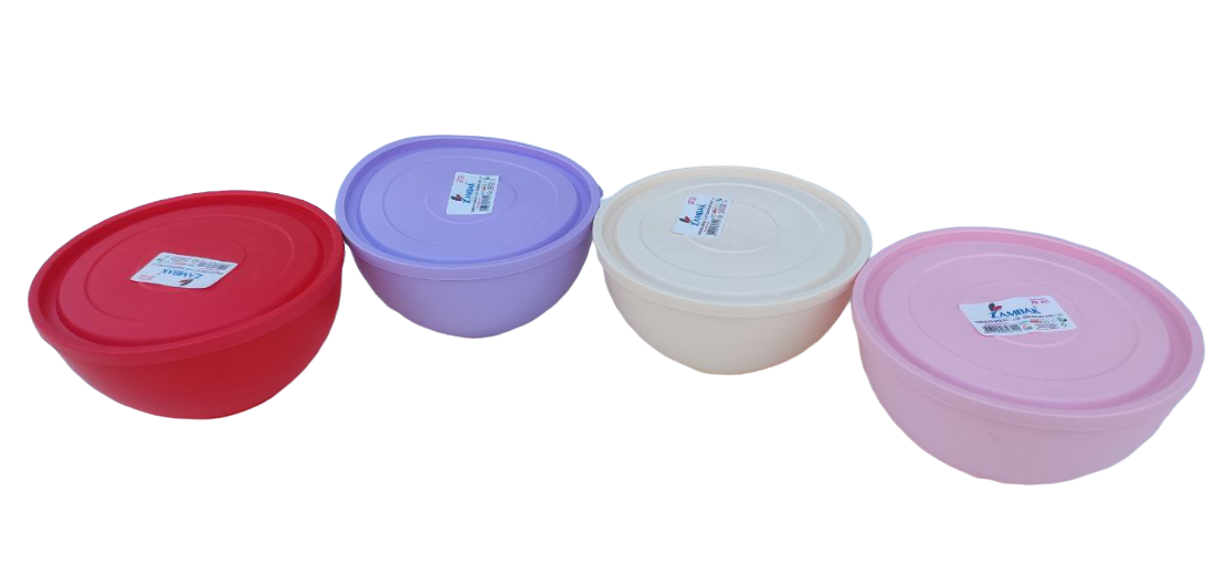 Миска з кришкою №2 1,4 літра ZP-611 Ø 17 см h=8.5 см (ZAMBAK plastik), фото 1