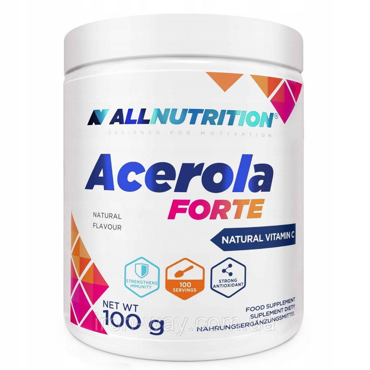 Уцінка (Терміни до 10.22) AllNutrition Acerola Forte Vitamin C 100g