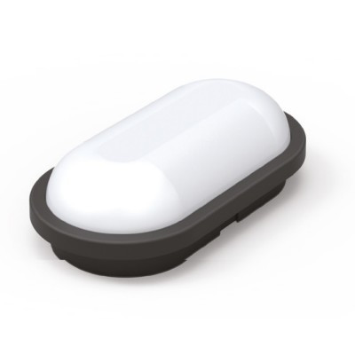 Світлодіодний світильник вологозахищений AYDOS-15 15W IP65 чорний 6400К, фото 1