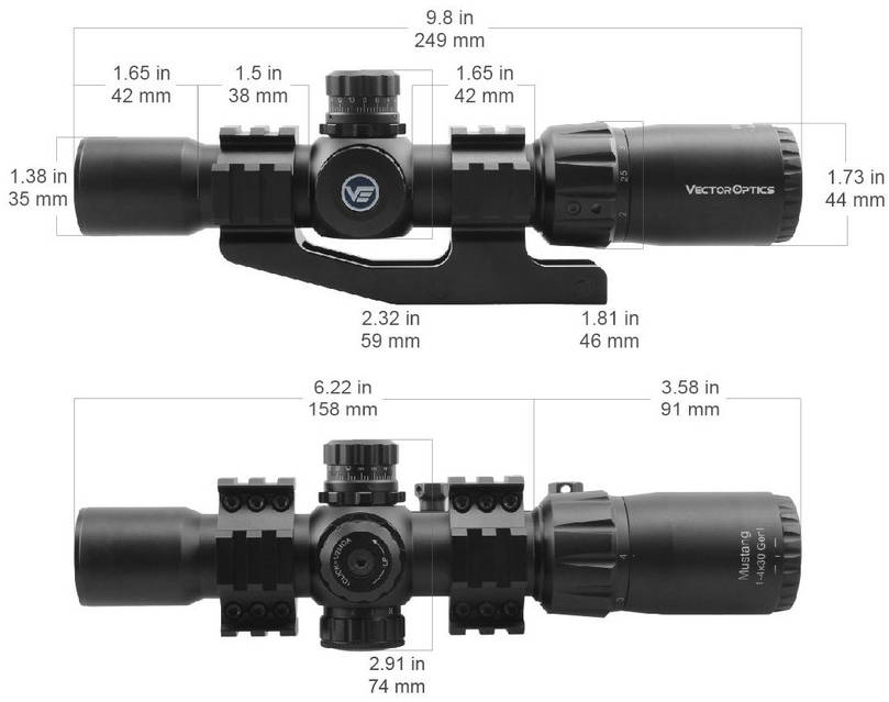 VECTOR OPTICS MUSTANG 1-4x30 GENⅡ