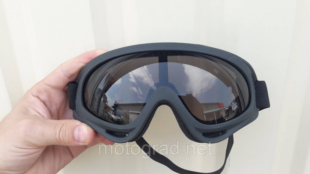 Лижні окуляри маска з затемненим склом, фото 1