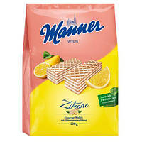 Вафли Manner Lemon Cream с лимонным кремом, 400 г, 10 шт/ящ