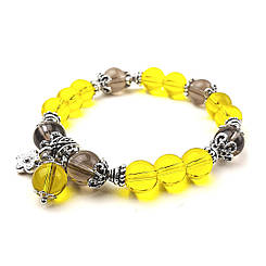 СОНЯЧНИЙ ДЕНЬ, цитрин, раухтопаз. Браслет із натурального каменю