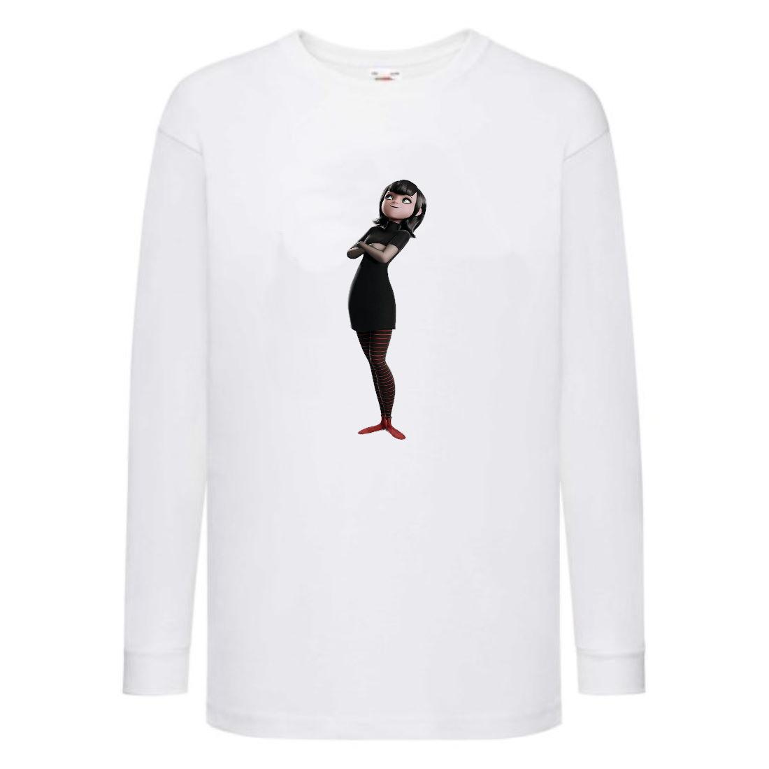 Лонгслив резан Монстри на канікулах 003 з довгим рукавом (MSR-003 wh) розмір 104-116-128-140-152-164 білий, фото 1