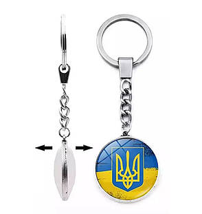 Брелок для ключів Герб Original Блакитний/ Жовтий (36912), фото 3
