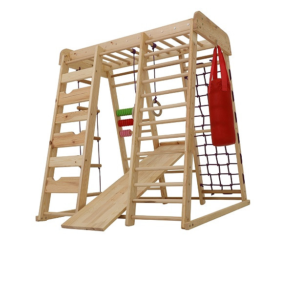 Спортивний комплекс дитячий SportBaby Акварелька-outdoor 142х124х132 см для дому та вулиці