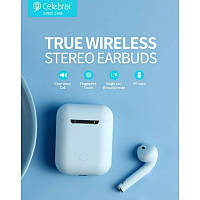 Бездротові навушники-вкладиші Celebrat TWS-W10 (блакитні)