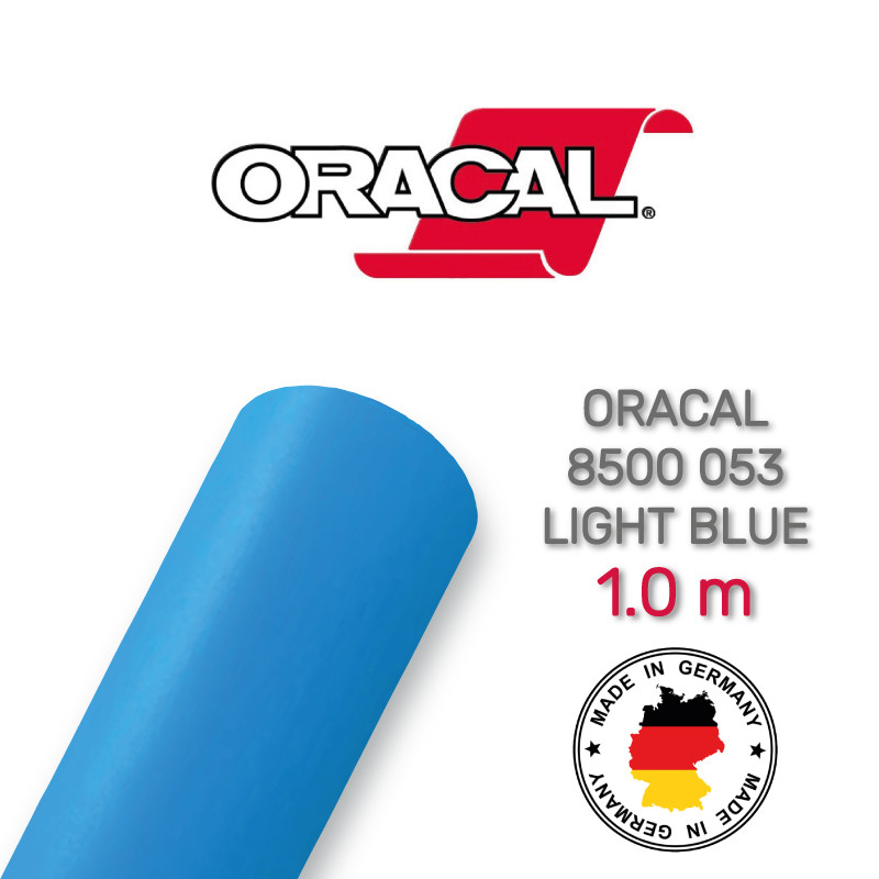 Oracal 8500 Light Blue 053 1.0 m (Світлорозсіювальна світло-блакитна плівка)