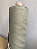 Лляна сорочково-платтєва тканина кольору хакі, 100% льон, колір 594, фото 10