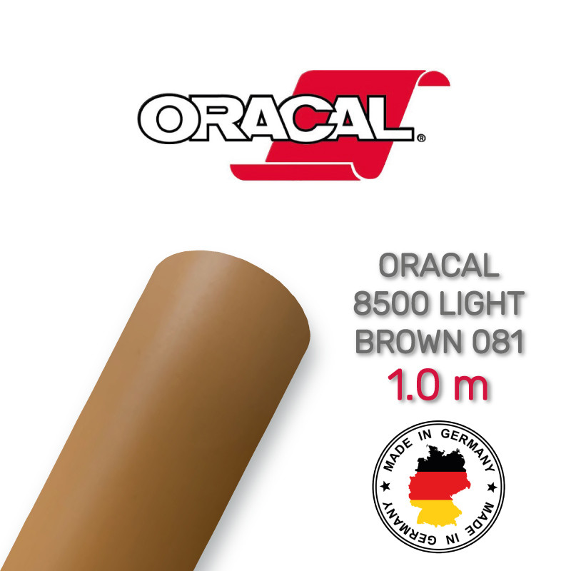 Oracal 8500 Light Brown 081 1.0 m (Світлорозсіювальна світло-коричнева плівка)