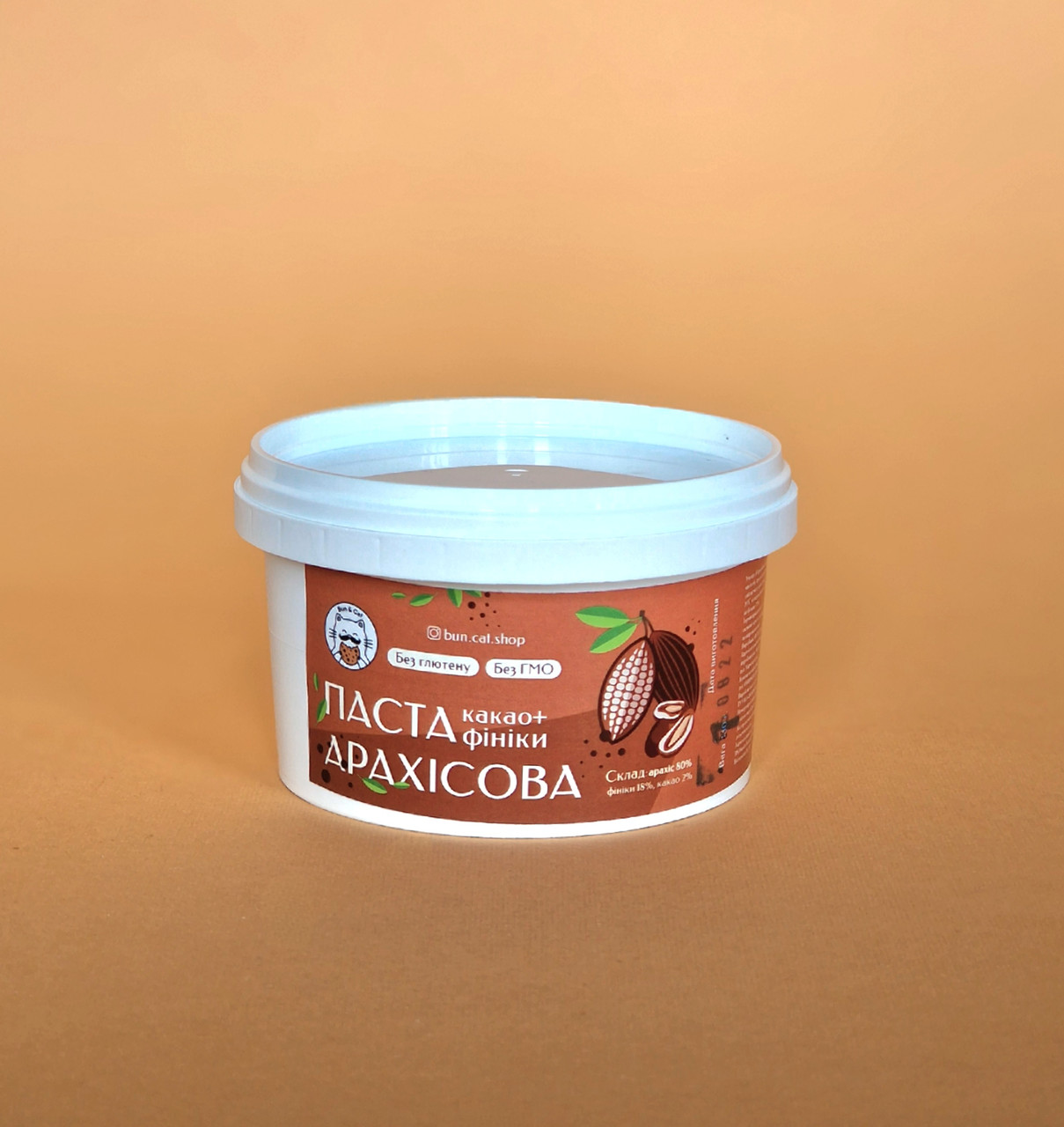 Арахісова паста з фініками та какао КРАНЧ 250г