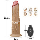 Фалоімітатор Dual Layered Platinum Silicone, фото 2