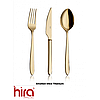 Вилка столова HIRA Gold Shine Ege 3mm 18/10, фото 3