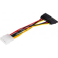 Переходник Molex-SATA 2X ATcom 20 см