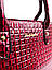 Сумка жіноча з екошкіри бордова, фото 4