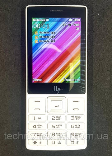 Мобильный телефон б/у Fly TS112 White полностью рабочий, цена 500 грн ...