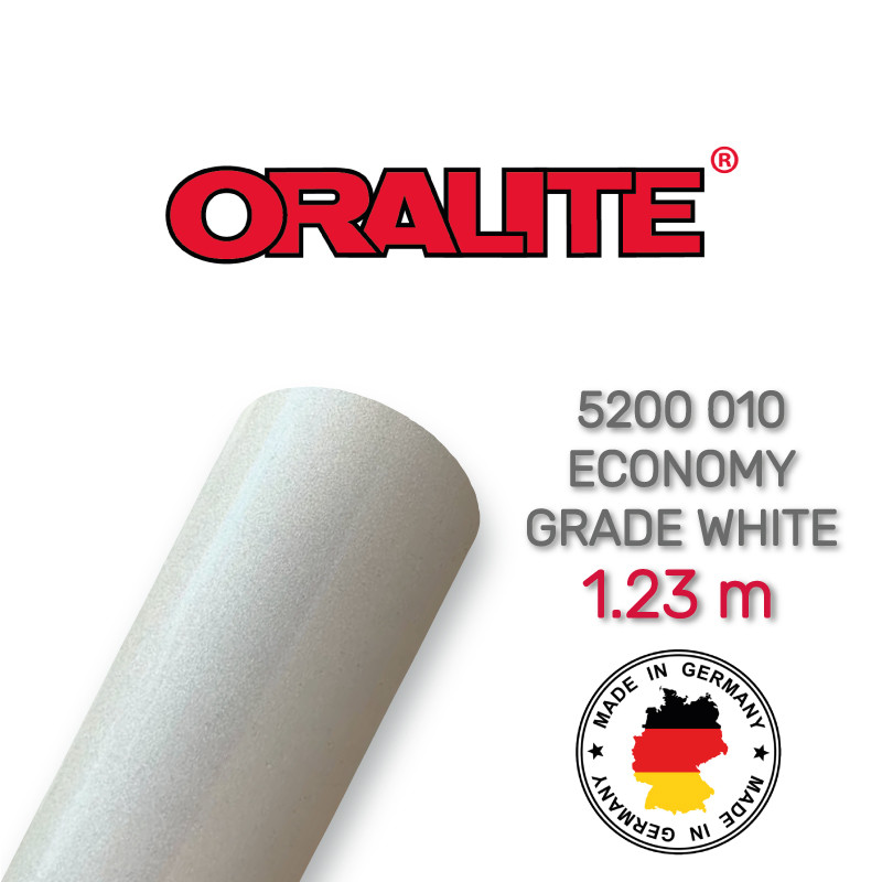 Світловідбиваюча біла плівка (економ) - ORALITE 5200 010 Economy Grade White 1.235 м