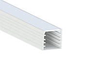 Алюмінієвий профіль для світлодіодної стрічки АЛ-04-1 3 метра білий накладний LEDUA
