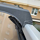 Поперечки на Volkswagen Touareg (2010-2018) Flybar V1. На стандартні рейлінги. Сірі \ Чорні, фото 4