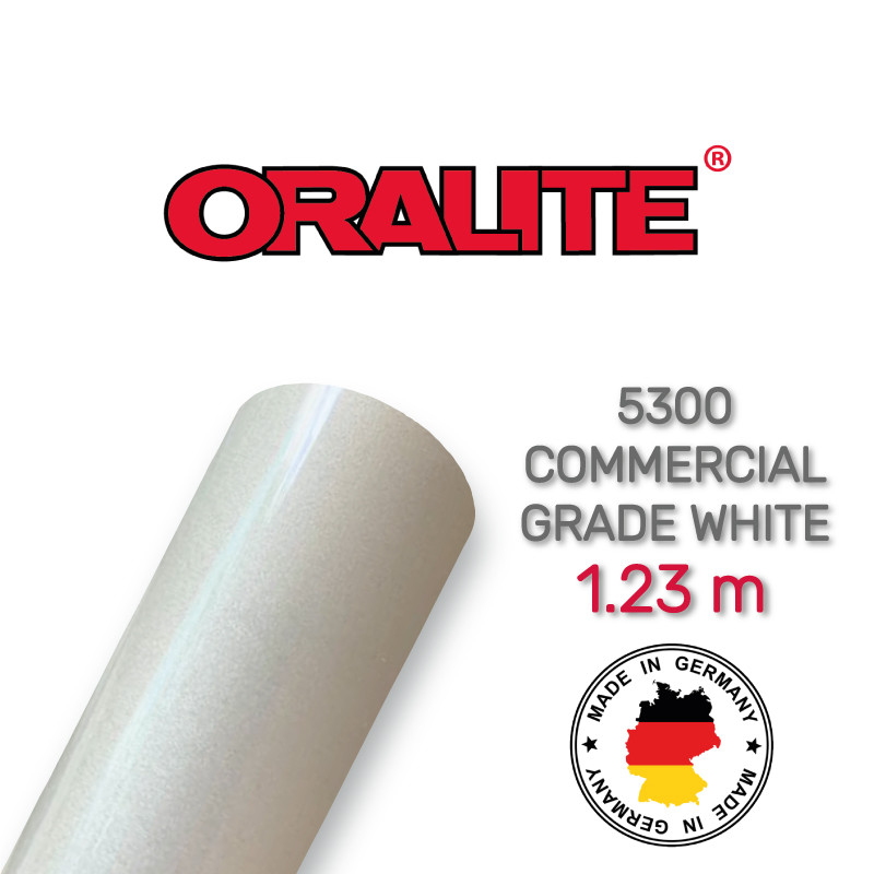 Світловідбивна біла плівка (комерційна) — ORALITE 5300 Commercial Grade White 1.235 м