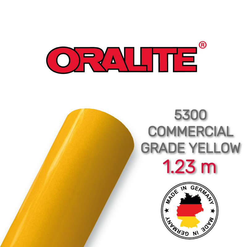 Світловідбивна жовта плівка (комерційна) — ORALITE 5300 Commercial Grade Yellow 1.235 м